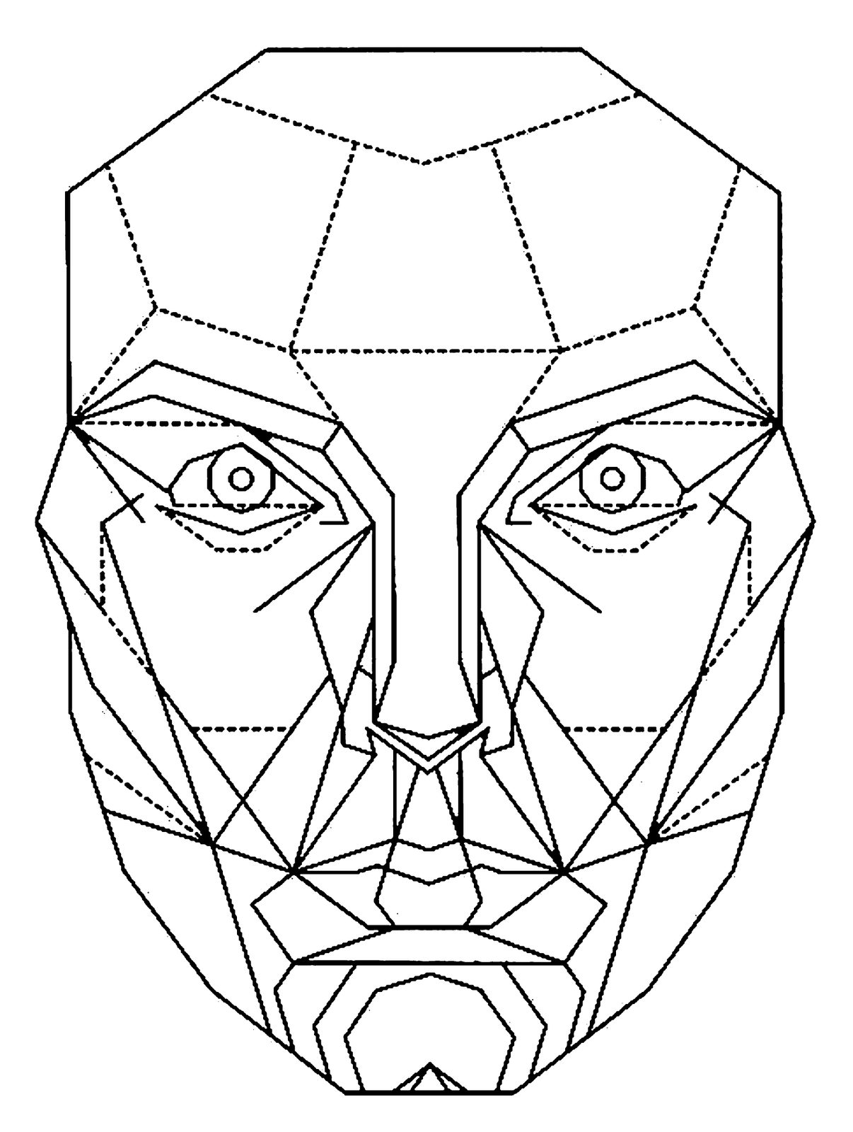 얼굴 비율 참고표